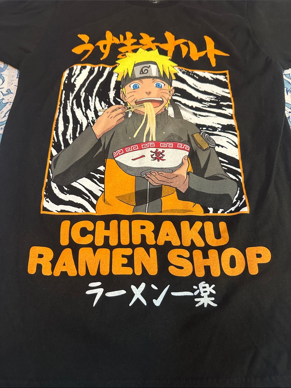 Ichiraku Ramen Shop Graphic T-Shirt - Black & Orange